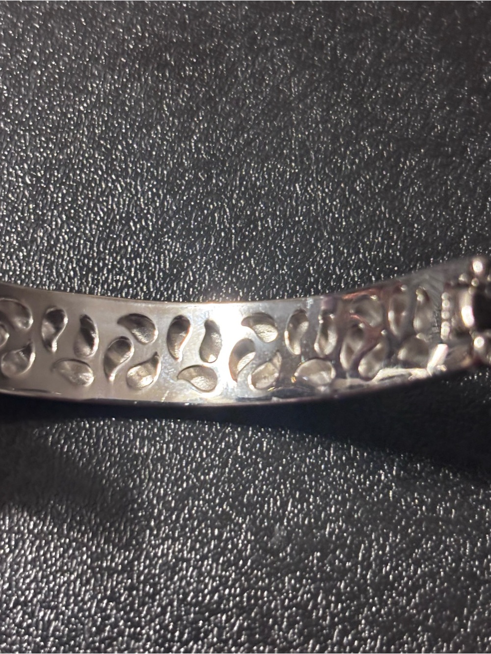 Nadri Two-Tone Pave Buckle Bracelet - Silver & Gold - Picture 13 of 13